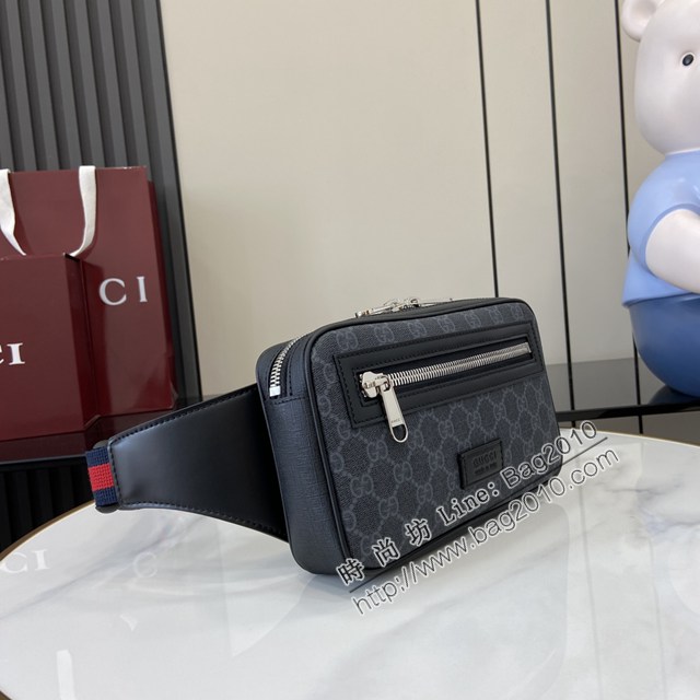 Gucci專櫃古馳最新款男士腰包挎包 jh2721型號:  474293